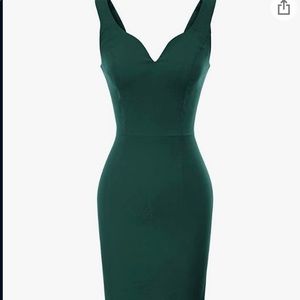 🦚 Grace Karin Green Cocktail Dress 🦚